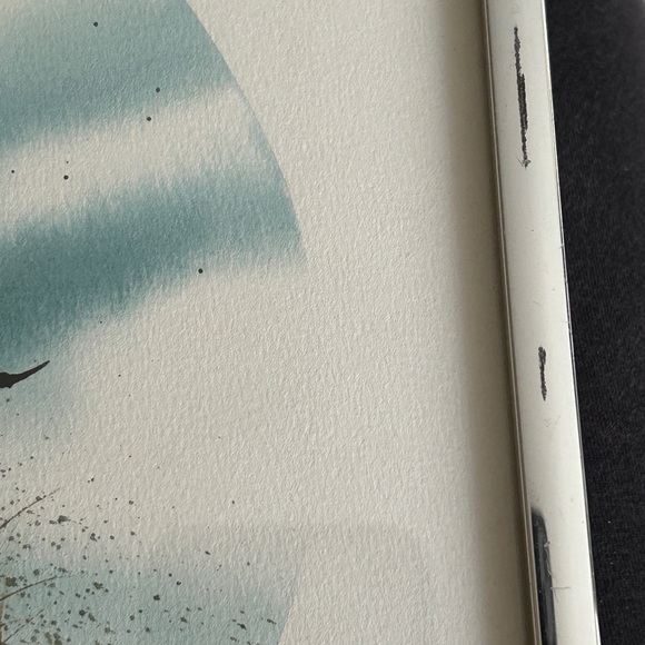 Fran Larsen Framed Watercoloor w Studio Labell - Picture 9 of 11